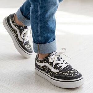 ⭐ Vans Old Skool Stars Denim Sneakers Kids Size 13 US Missy